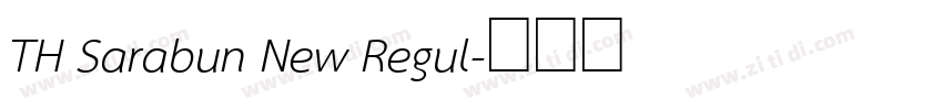 TH Sarabun New Regul字体转换